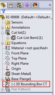 3D Bounding Box feature example