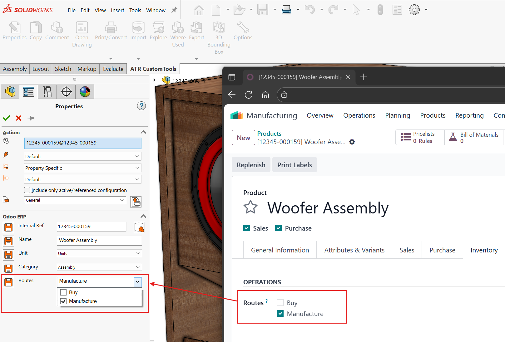 Checklist Property configured for Odoo Routes